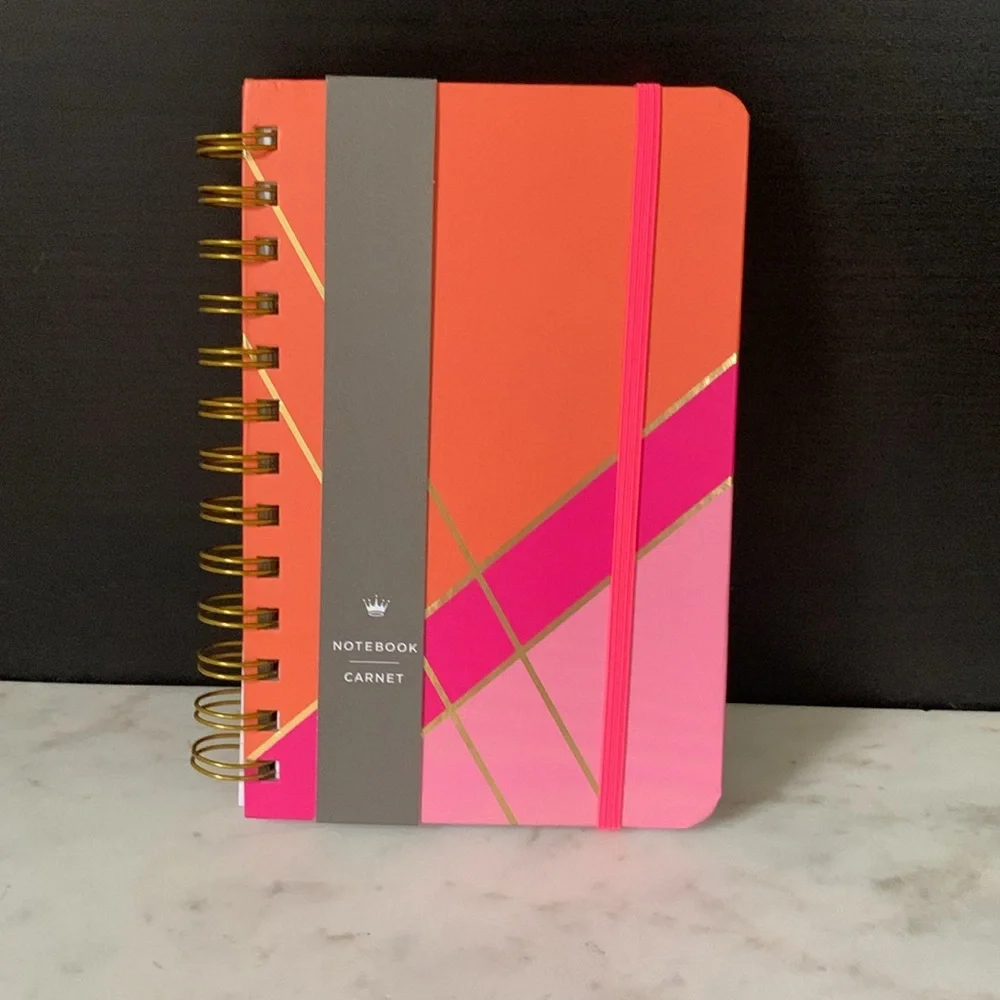 Hallmark Pink and Coral Spiral Notebook
